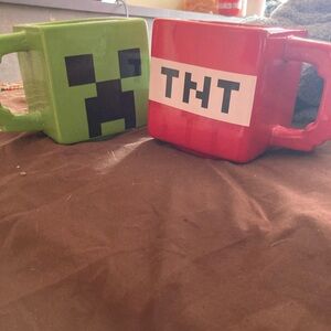Creeper and TNT Mug Set
